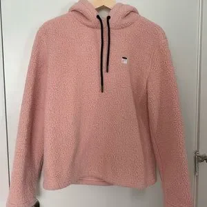 Fila Sweaters Fila Pink Josephine Teddy Bear Hoodie Poshmark